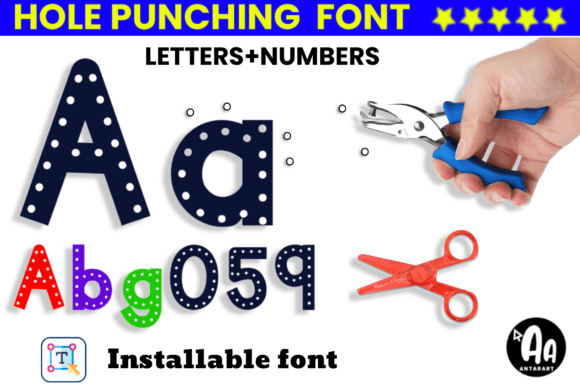 Hole Punching Font - Featured Image