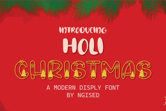 Holi Christmas Font - Featured Image