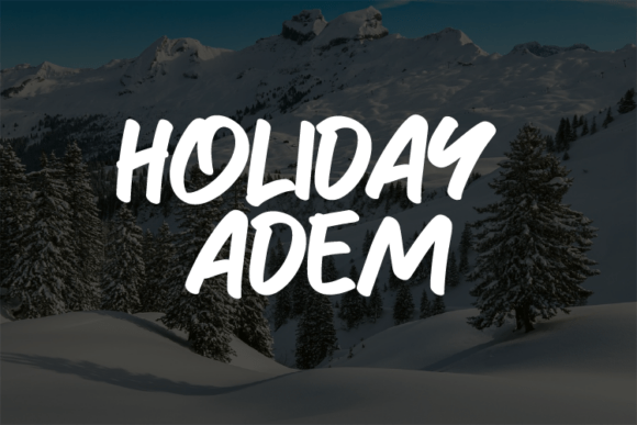 Holiday Adem Font - Featured Image