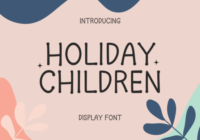 Holiday Children Font - Featured Image