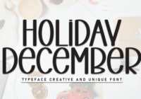Holiday December Font - Featured Image