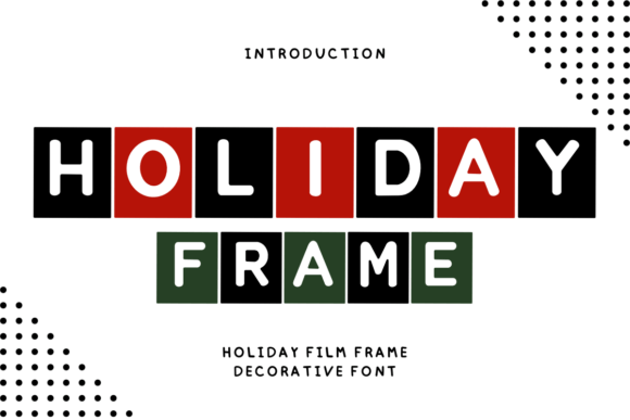 Holiday Film Frame Font - Featured Image