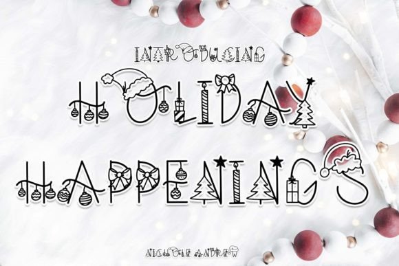 Holiday Happenings Font - Featured Image