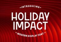 Holiday Impact Font - Featured Image