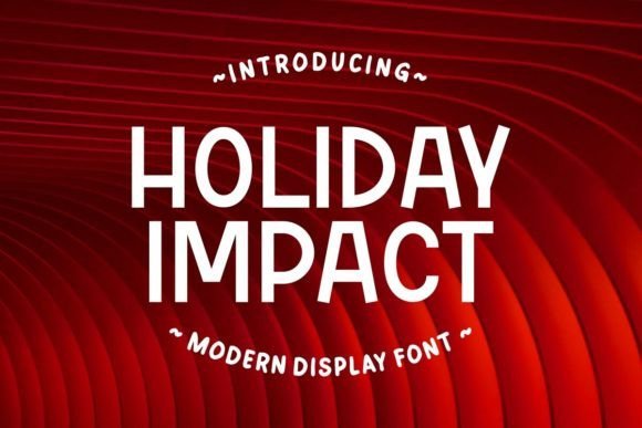 Holiday Impact Font - Featured Image