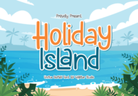 Holiday Island Font - Featured Image
