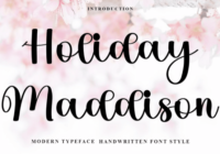 Holiday Maddison Font - Featured Image