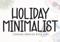 Holiday Minimalist Font - Featured Image