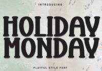 Holiday Monday Font - Featured Image