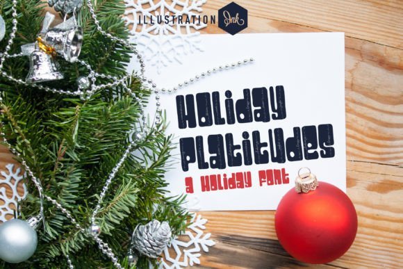 Holiday Platitudes Font - Featured Image
