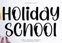 Holiday School Font - Featured Image