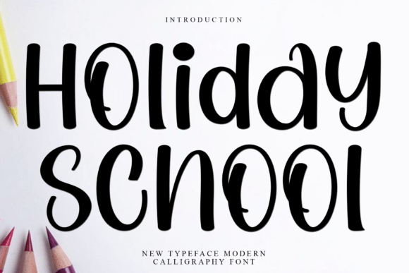 Holiday School Font - Featured Image
