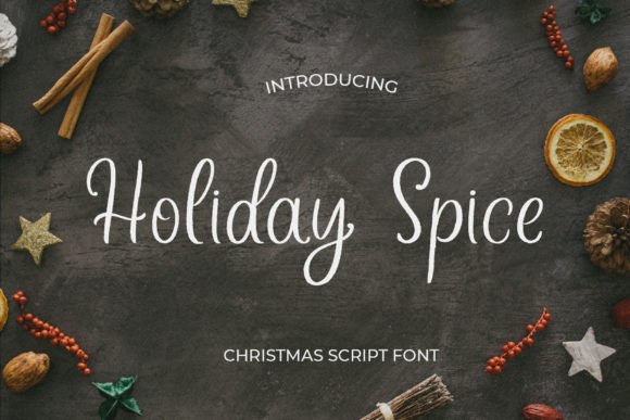 Holiday Spice Font - Featured Image