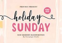 Holiday Sunday Duo Font - Featured Image