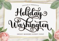 Holiday Washington Font - Featured Image