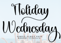 Holiday Wednesday Font - Featured Image