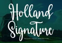 Holland Signature Font - Featured Image