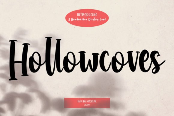 Hollowcoves Handwritten Display Font Font - Featured Image