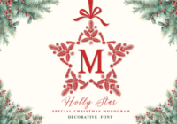 Holly Star Monogram Font - Featured Image