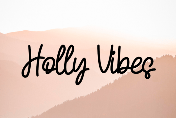 Holly Vibes Font - Featured Image