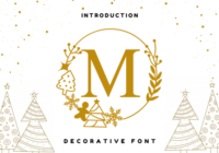 Holly Wreath Font - Featured Image