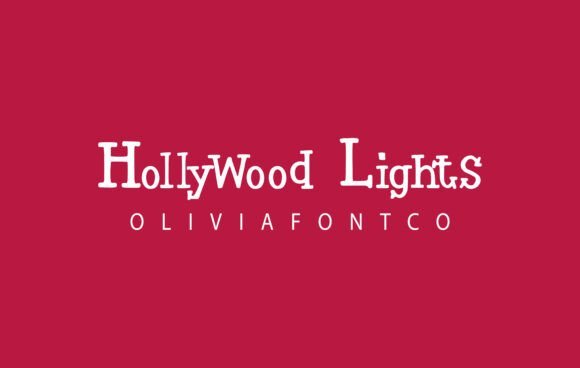 Hollywood Lights Font - Featured Image