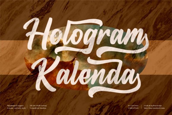 Hologram Kalenda Font - Featured Image