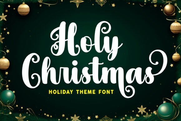 Holy Christmas Font - Featured Image