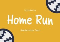 Home Run Font - Featured Image