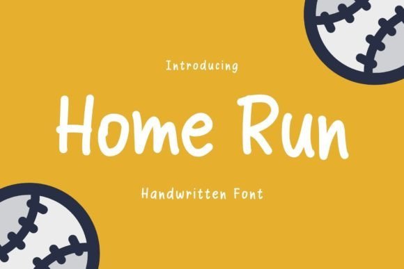 Home Run Font - Featured Image