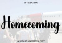 Homecoming Font - Featured Image