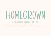 Homegrown Font - Featured Image