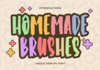 Homemade Brushes Font - Featured Image