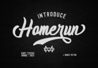 Homerun Script Font - Featured Image