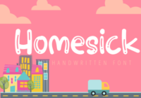 Homesick Font - Featured Image