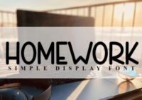 Homework Font Font - Featured Image