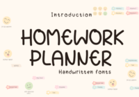 Homework Planner Font - Featured Image