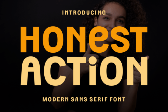 Honest Action Font - Featured Image