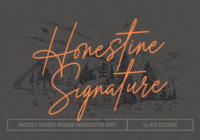 Honestine Signature Font - Featured Image