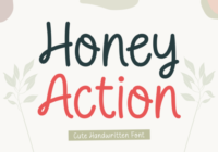 Honey Action Font - Featured Image