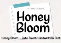 Honey Bloom Font - Featured Image