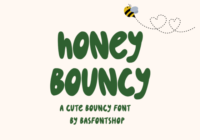 Honey Bouncy Display Font - Featured Image