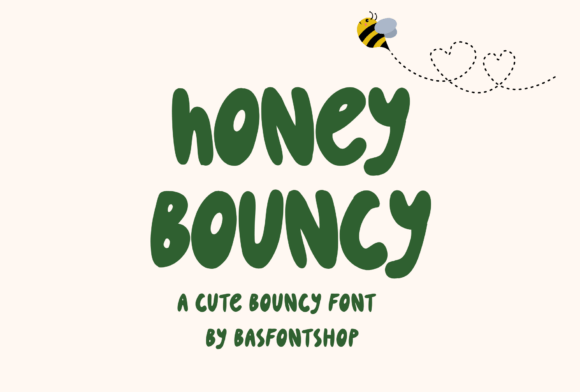 Honey Bouncy Display Font - Featured Image