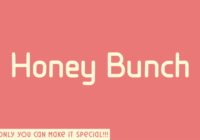 Honey Bunch Font - Featured Image