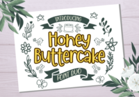 Honey Buttercake Font - Featured Image