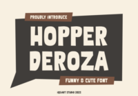 Hopper Deroza Font - Featured Image