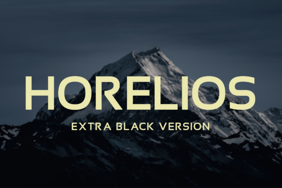 Horelios Extra Black Font - Featured Image