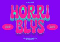 Horriblys Font - Featured Image