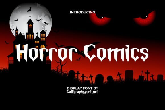 Horror Comics Font - Featured Image