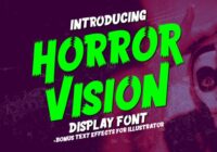 Horror Vision Font - Featured Image
